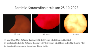 Partielle Sonnenfinsternis am 25.10.2022